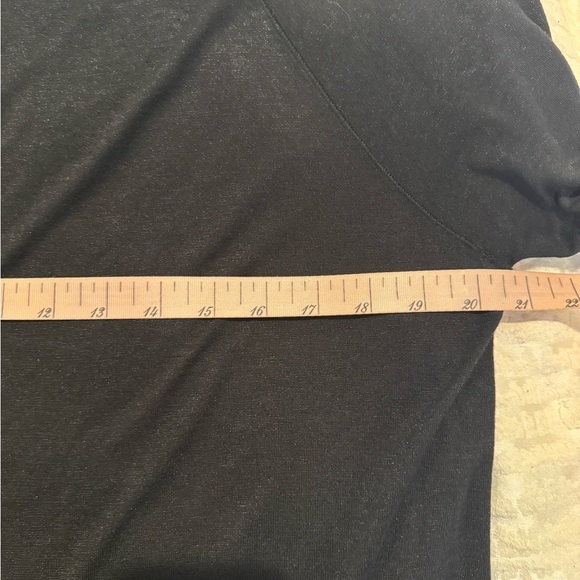 VINCE CREW NECK 3/4 SLEEVE WOMEN TEE SHIRT lightweight black - Picture 5 of 7